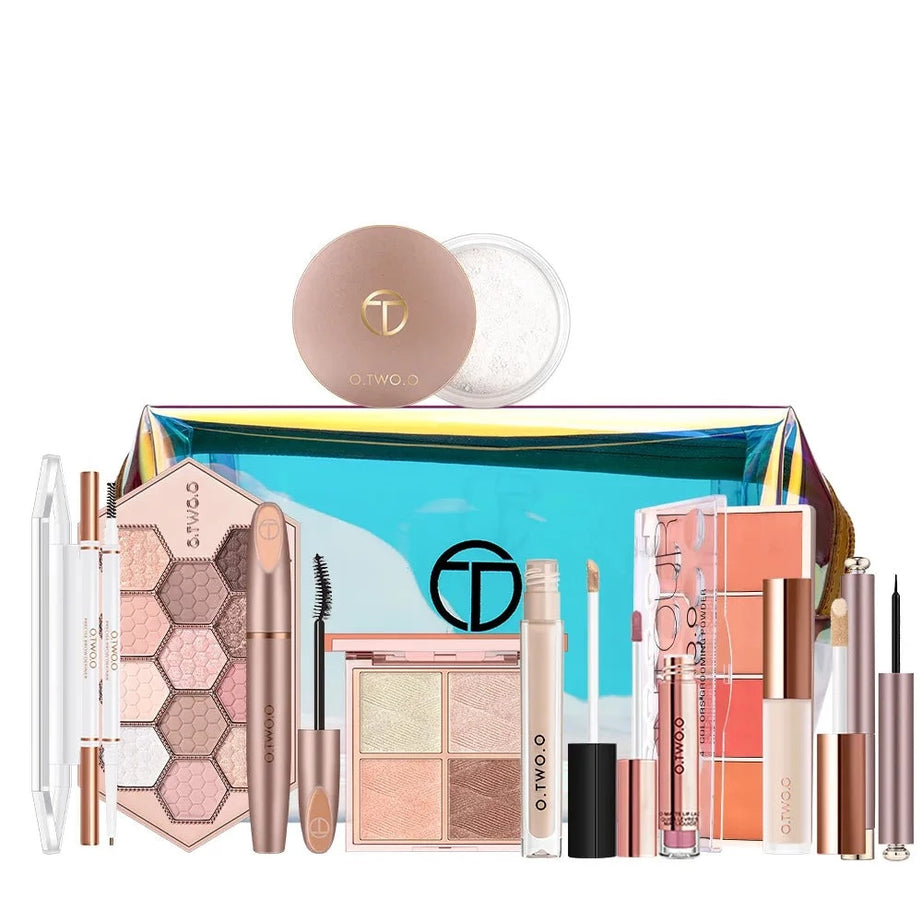 Full Makeup Kit Include Eye Shadow Blusher Concealer Contour Highlight Mascara Eyebrow Eyeliner Loose Powder - Premium  from vistoi shop - Just $43.99! Shop now at vistoi shop