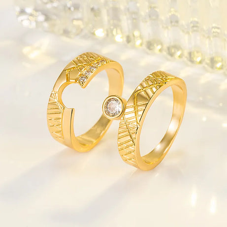 Wedding Rings Set for Couple Women Jewelry - Premium  from vistoi shop - Just $29.99! Shop now at vistoi shop