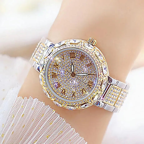 Watches Stainless Steel Rhinestone Crystal Ladies Quartz - Premium  from vistoi shop - Just $39.99! Shop now at vistoi shop