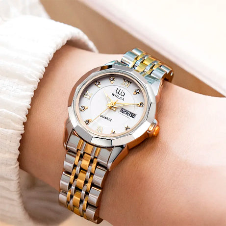 Week Date Women Classic Wrist Watches Minimalist Design - Premium  from vistoi shop - Just $29.99! Shop now at vistoi shop