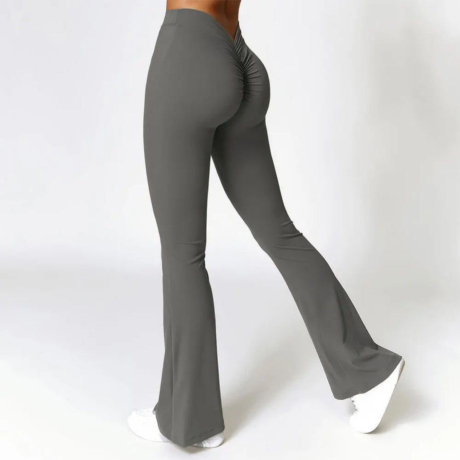 Women Flare Pants Sport Seamless Leggings High Waist Yoga Leggings Gym - Premium  from vistoi shop - Just $47.99! Shop now at vistoi shop