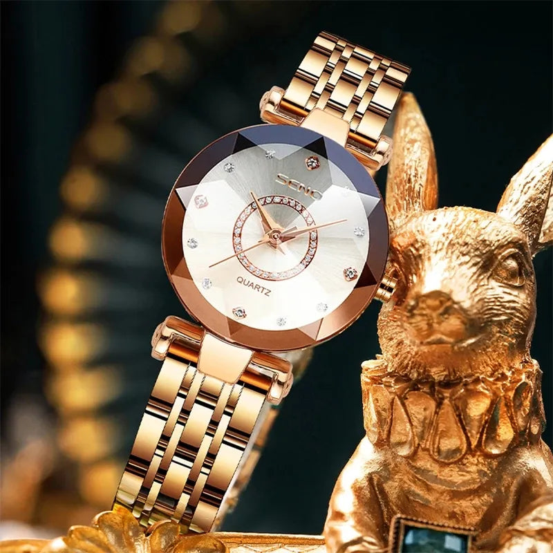 Women Watches Top Brand Luxury 2023 Rose Gold Bracelet - Premium  from vistoi shop - Just $29.99! Shop now at vistoi shop