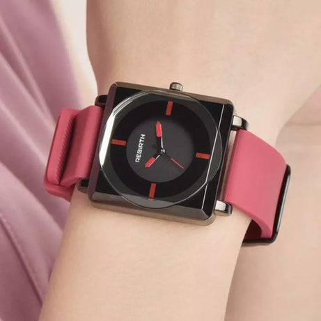 Square Rebirth Women Rubber Watch Band 2023 Ladies - Premium  from vistoi shop - Just $29.99! Shop now at vistoi shop