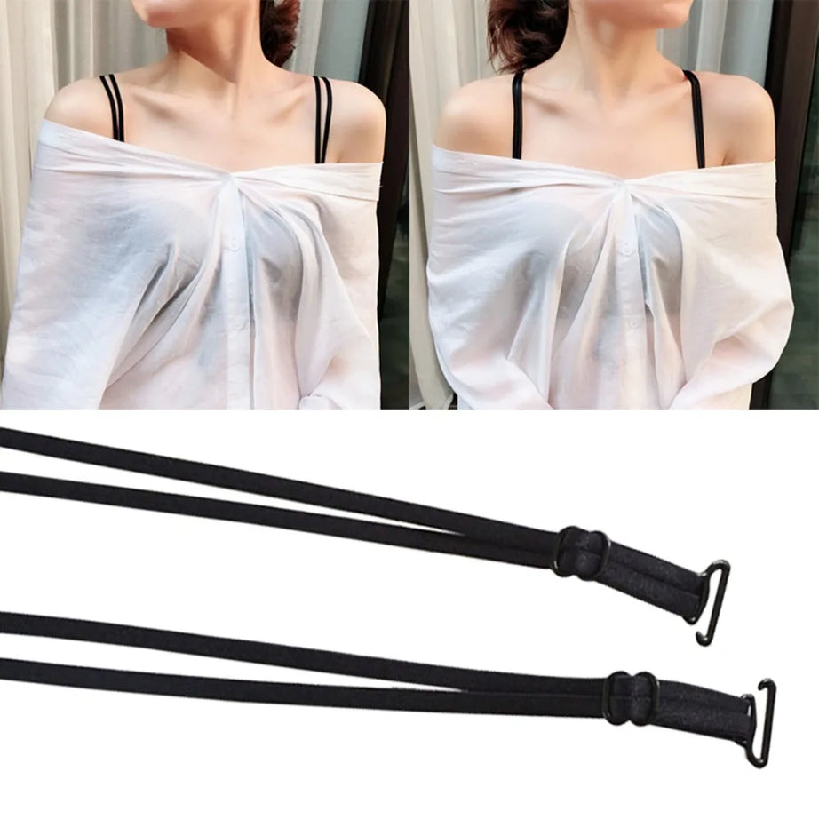 Invisible Design Double Shoulder Straps Off-the-shoulder Bra - Premium  from vistoi shop - Just $9.99! Shop now at vistoi shop