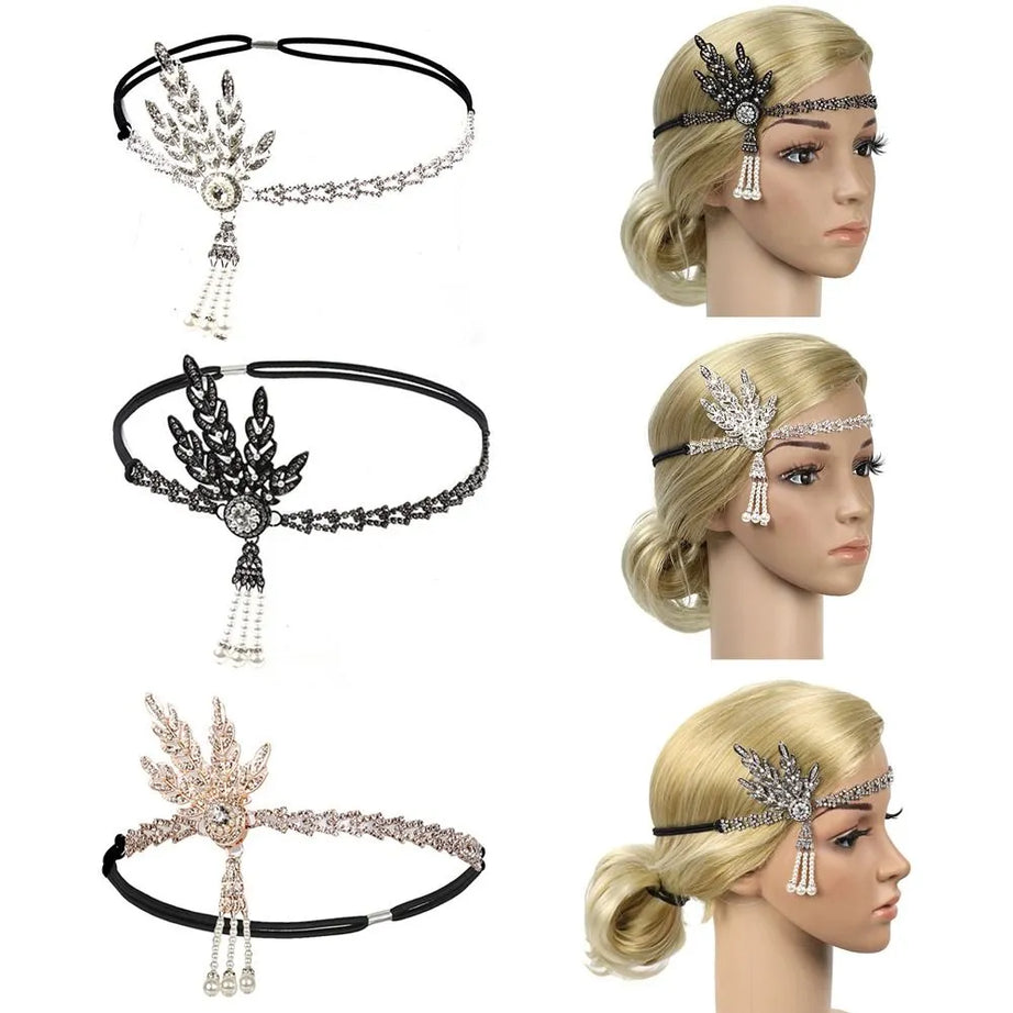 Headband Vintage Bridal Great Gatsby Flapper Party - Premium  from vistoi shop - Just $16.99! Shop now at vistoi shop