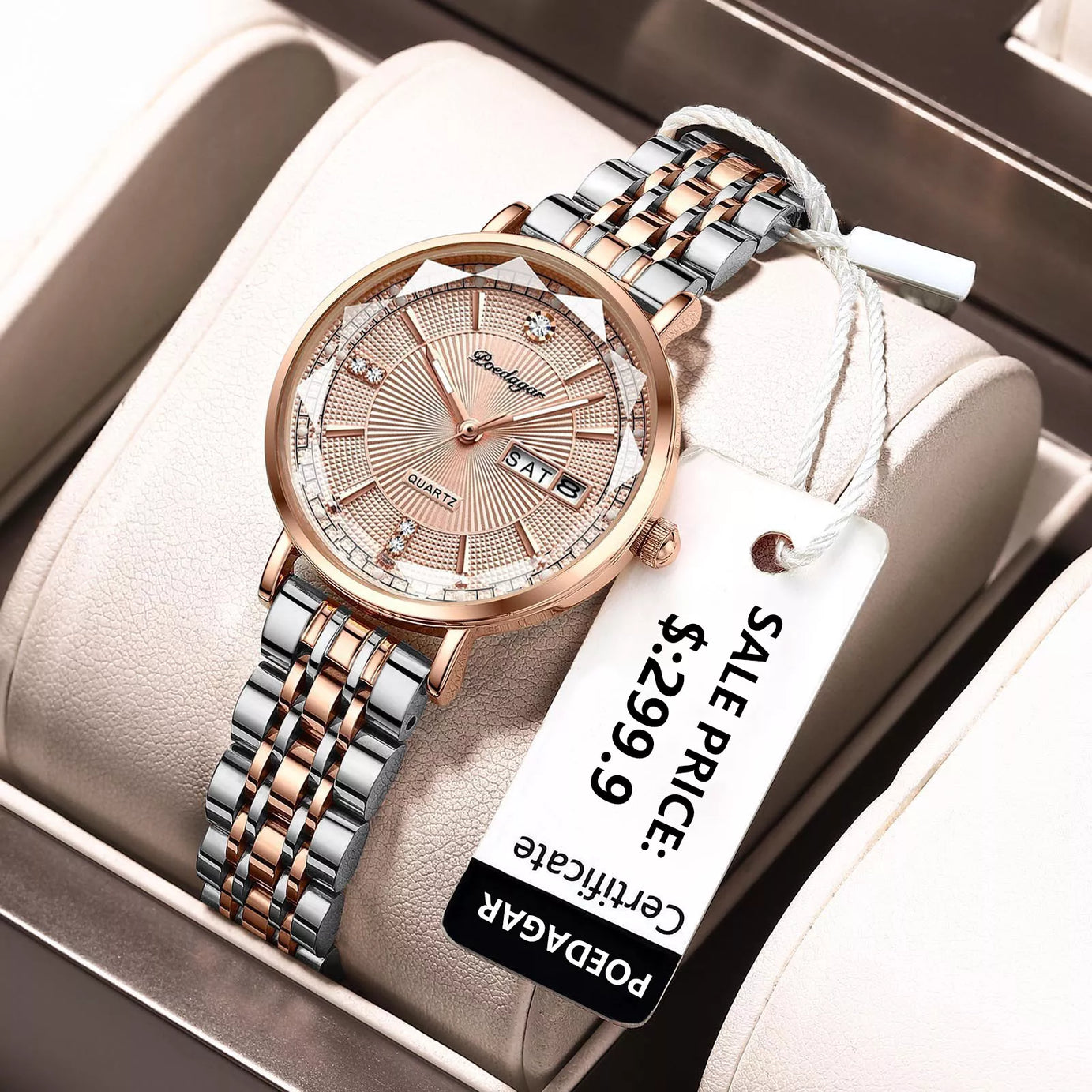 Watch Rose Gold Fashion Quartz Watches Top Brand - Premium  from vistoi shop - Just $34.99! Shop now at vistoi shop