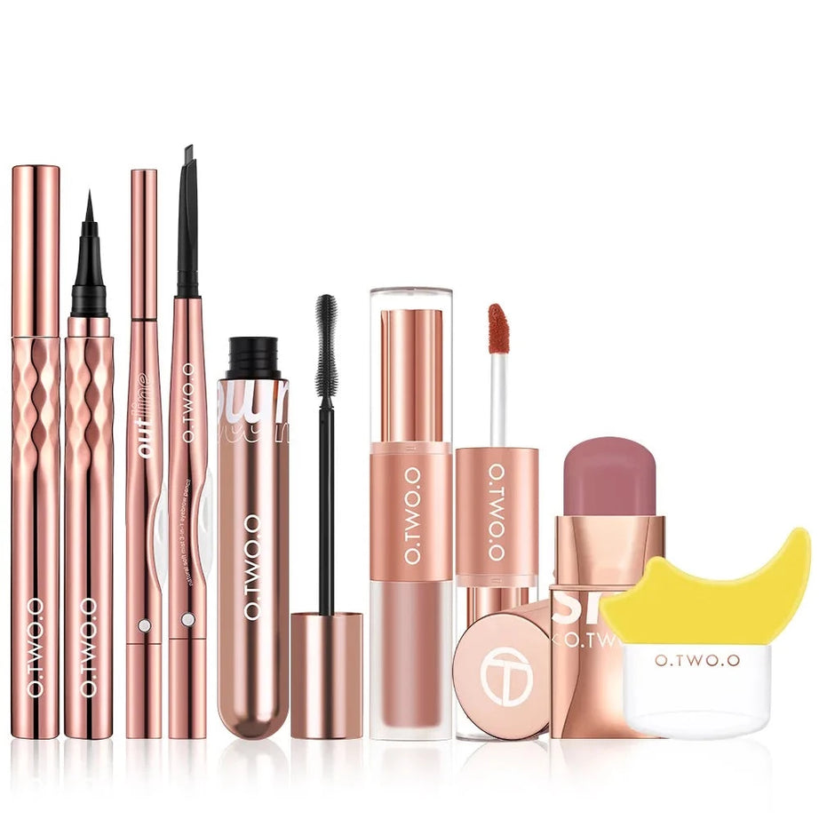 Makeup Kit 2 in 1 Lipstick Eyebrow Pencil Full Professional Makeup Set - Premium  from vistoi shop - Just $37.25! Shop now at vistoi shop