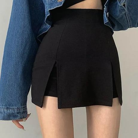 Split Shorts Skirt Women's Office Ladies Suit Skirt Summer - Premium  from vistoi shop - Just $29.99! Shop now at vistoi shop